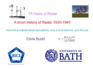 75 Years of Radar