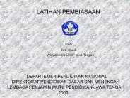 LATIHAN PEMBIASAAN