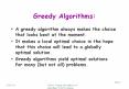Greedy Algorithms: PowerPoint PPT Presentation