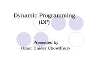 Dynamic Programming (DP)