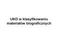 UKD w klasyfikowaniu material PowerPoint PPT Presentation