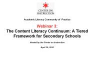 Academic Literacy Community of Practice