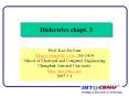 Dielectrics chapt. 3 PowerPoint PPT Presentation