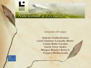 Integrantes del equipo