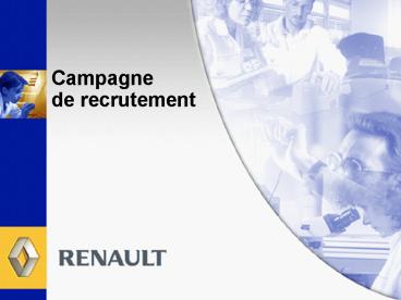 Campagne de recrutement