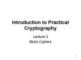Introduction to Practical Cryptography PowerPoint PPT Presentation