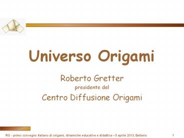 Universo Origami
