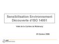 Sensibilisation Environnement D PowerPoint PPT Presentation