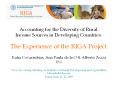 Accounting for the Diversity of Rural Income Sources in Developing Countries:  The Experience of the RIGA Project PowerPoint PPT Presentation