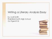 Writing a Literary Analysis Essay