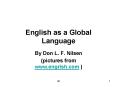 English as a Global Language PowerPoint PPT Presentation