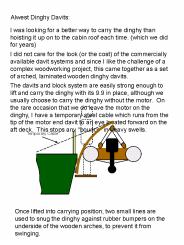 Alwest Dinghy Davits: