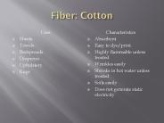 Fiber: Cotton