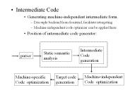 Intermediate Code
