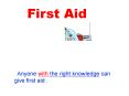 First Aid PowerPoint PPT Presentation