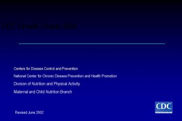 CDC Growth Charts 2000