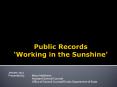 Public Records  PowerPoint PPT Presentation