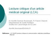 Lecture critique d