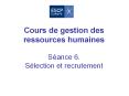 Cours de gestion des ressources humaines  S PowerPoint PPT Presentation