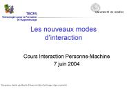 Les nouveaux modes d