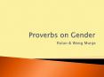 Proverbs on Gender PowerPoint PPT Presentation