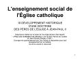 L'enseignement social de l' PowerPoint PPT Presentation
