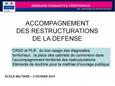 LA DELEGATION AUX RESTRUCTURATIONS