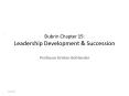 Dubrin Chapter 15: Leadership Development PowerPoint PPT Presentation