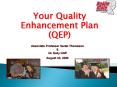 Your Quality Enhancement Plan (QEP) PowerPoint PPT Presentation