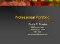 Professional Portfolio PowerPoint PPT Presentation
