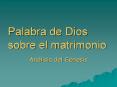 Palabra de Dios sobre el matrimonio PowerPoint PPT Presentation