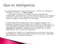 LAS CUALIDADES DE LA INTELIGENCIA SON PowerPoint PPT Presentation