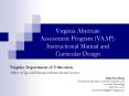 Virginia Alternate Assessment Program (VAAP): Instructional Manual and Curricular Design PowerPoint PPT Presentation