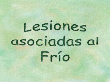 Lesiones