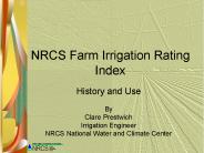 NRCS Farm Irrigation Rating Index