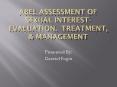 Abel Assessment of Sexual Interest- Evaluation, Treatment, PowerPoint PPT Presentation