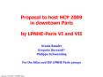 Proposal to host HCP 2009 in downtown Paris by LPNHE-Paris VI and VII PowerPoint PPT Presentation