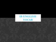 IB English Vocab