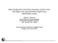 Risk management of insurance companies, pension funds and hedge funds using stochastic programming asset-liability models William T Ziemba Alumni Professor of Financial Modeling and Stochastic Optimization (Emeritus), UBC, Vancouver, BC, Canada PowerPoint PPT Presentation