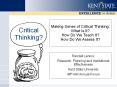 Making Sense of Critical Thinking: What Is It? How Do We Teach It? How Do We Assess It? PowerPoint PPT Presentation