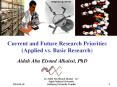 Current and Future Research Priorities (Applied vs. Basic Research) PowerPoint PPT Presentation