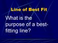 Line of Best Fit PowerPoint PPT Presentation