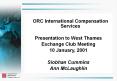 ORC International Compensation Services PowerPoint PPT Presentation