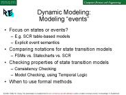 Dynamic Modeling: Modeling 