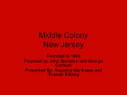Middle Colony New Jersey