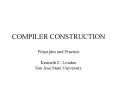 COMPILER CONSTRUCTION PowerPoint PPT Presentation