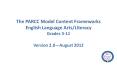 The PARCC Model Content Frameworks English Language Arts/Literacy Grades 3-11 Version 2.0 PowerPoint PPT Presentation
