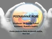 POZNAVANJE ROBE