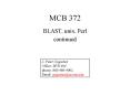 MCB 372 PowerPoint PPT Presentation