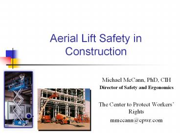Aerial Lift Safety in Construction